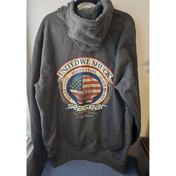 Carhartt Rain Defender Hoodie XL Tall Sea Gear Marine Cape May NJ Fisherman NWT - Picture 2 of 10